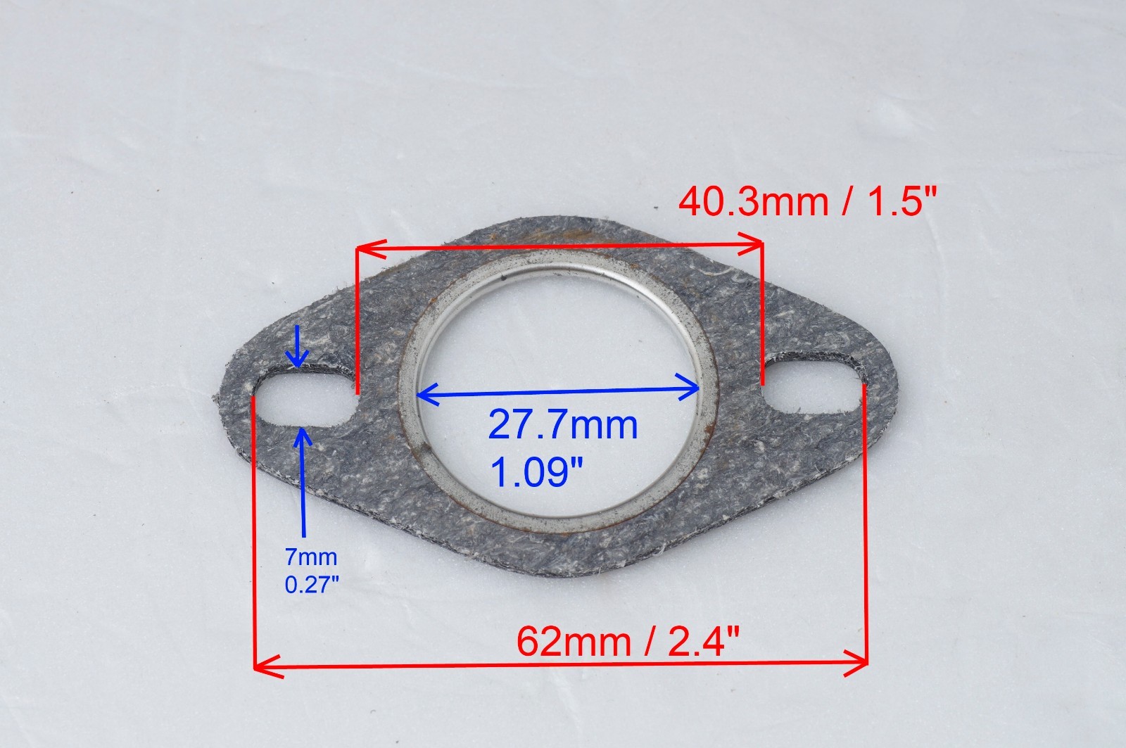 4x exhaust gasket for Yamaha Jog 50 90 BWS 50, Vino 50 , BWS 100 TGB 50cc 2T US