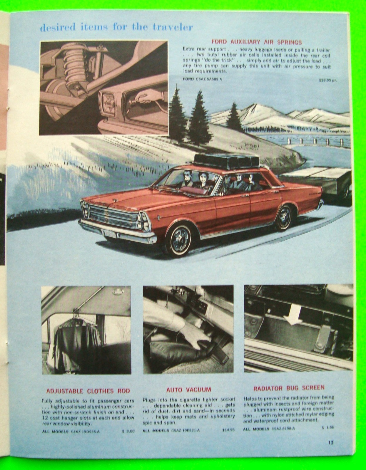1966 FORD PERFORMANCE ACCESSORIES 32-pg CATALOG Brochure MUSTANG Bronco FAIRLANE