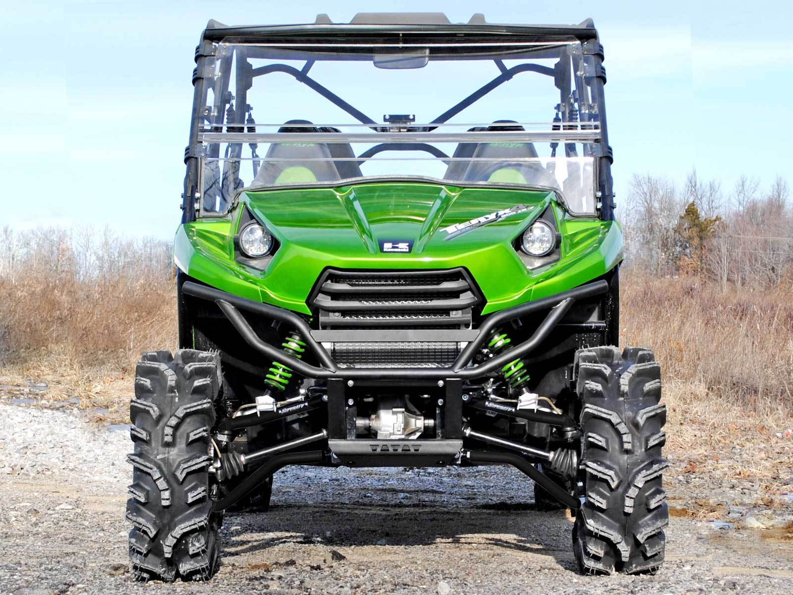 SuperATV High Clearance 1.5" Forward Offset A Arms for Kawasaki Teryx - Black