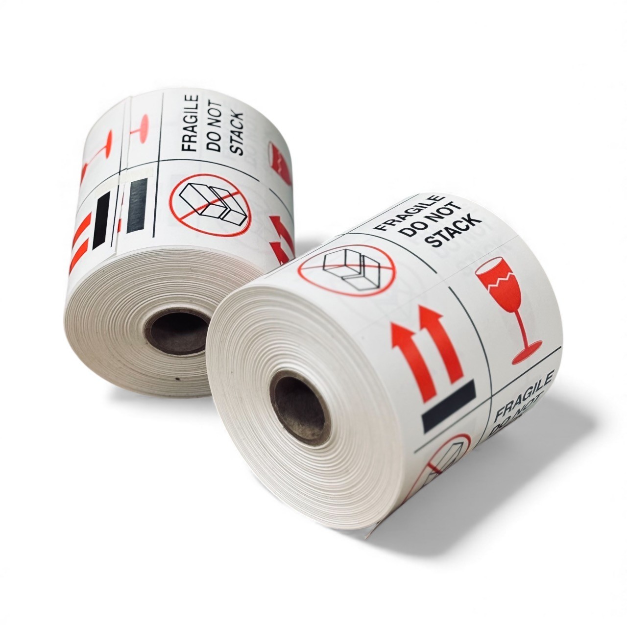 Shipping Labels 4x4 Fragile Do Not Stack 500 labels per roll 1-12 Rolls