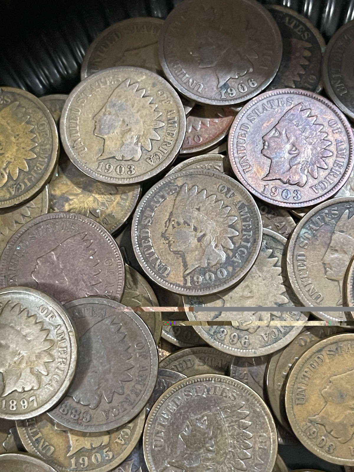 Indian Head Penny Roll of 50 ALL Indian Head Cents Lot of 50 FULL ROLL