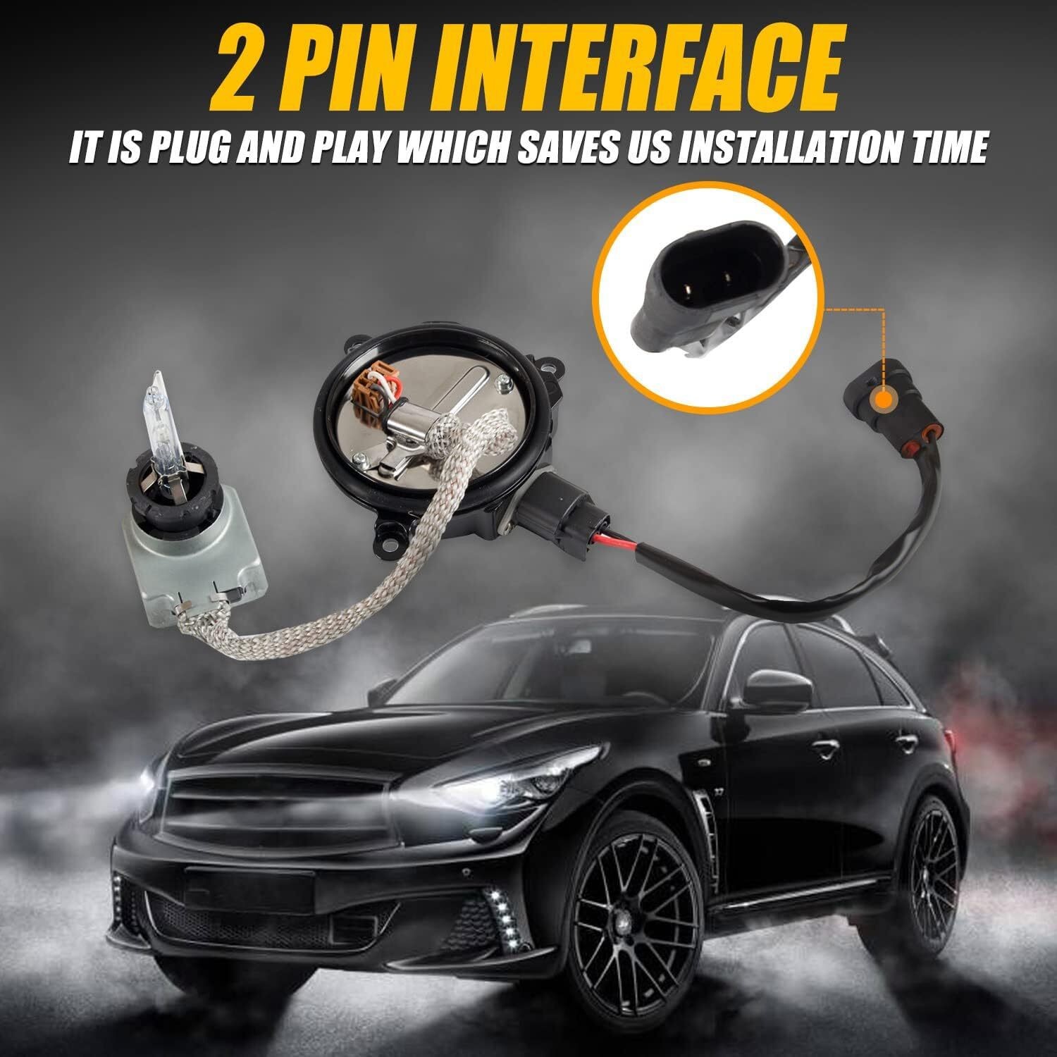 For 2007-2015 Infiniti G35 G37 Q40 Q50 Xenon Ballast Igniter HID D2S Bulb Kit