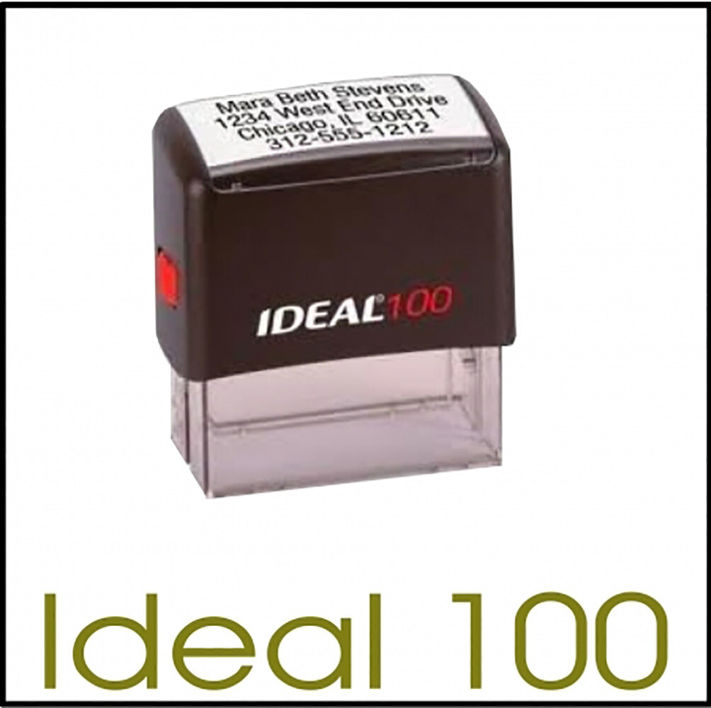Ideal 100 Replacement Ink Pad R100 Black Ink