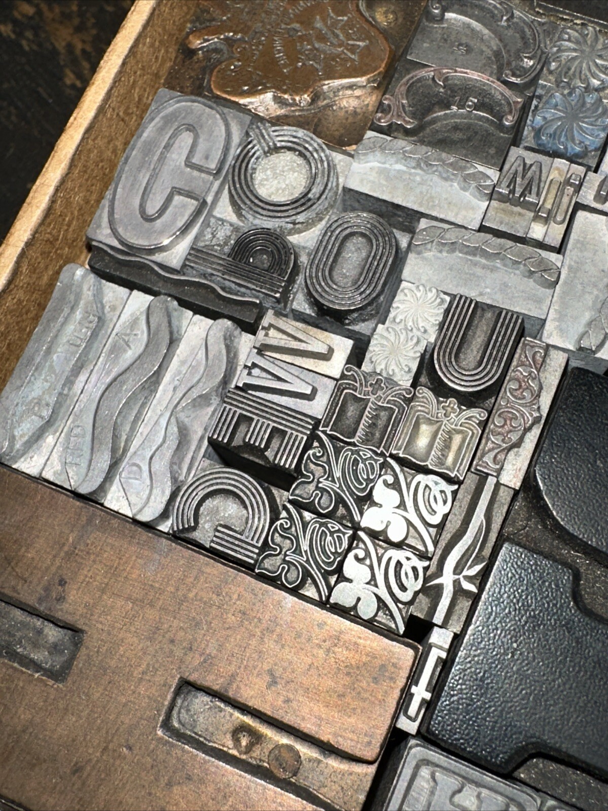 Printing Blocks Ornamentals Borders Dingbats. Wonderful Variety!! #54 Beautiful!