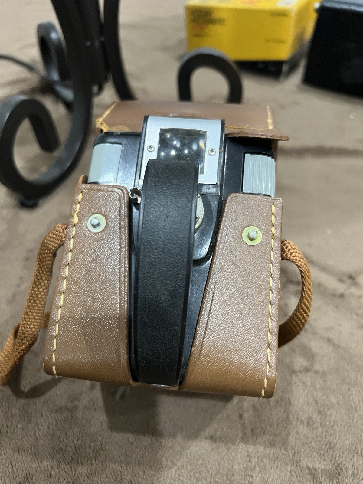 Vintage 1950s Kodak Brownie Hawkeye Camera Flash Model • With Original Case