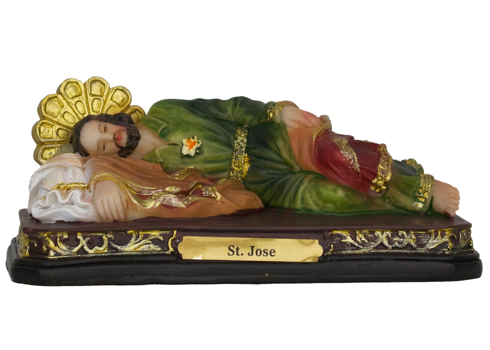 St. Jose 5" San Jose Dormido Fue en el Sueño Cuando El Angel Le Hablo, Resin