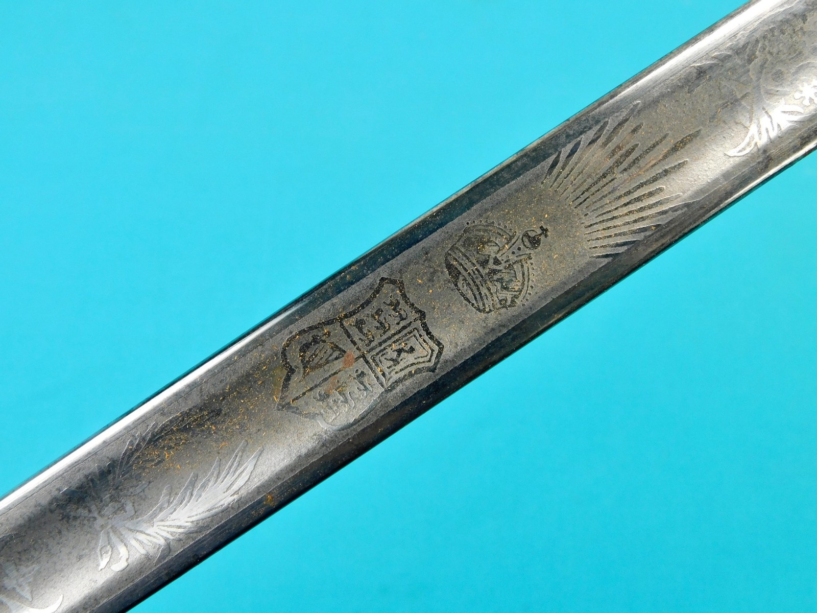 Antique British English WW1 Model 1897 Officer's Sword w/ Scabbard