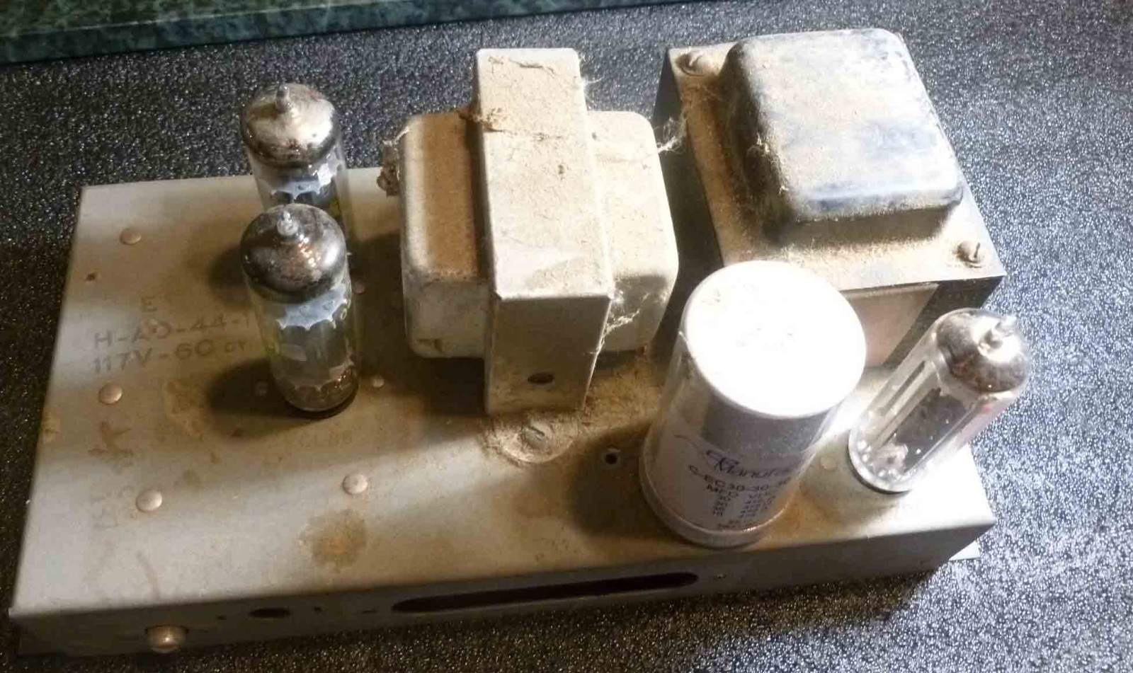 Hammond H-AO-44-1 Series E Reverb Amp Tested, working well ECL 86 Power Tubes