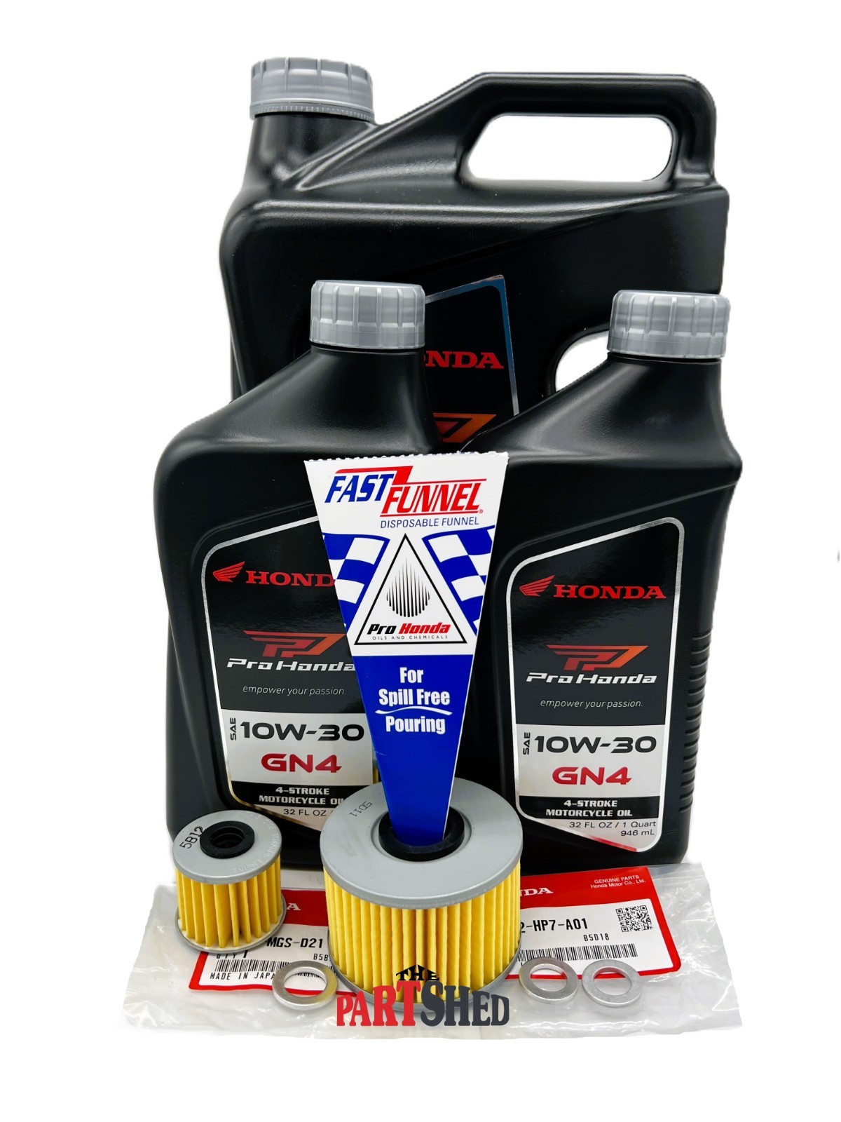 OEM Honda Pioneer 1000 Oil Change Kit 2016-2025 – Oil, Filters, Washers, Funnel