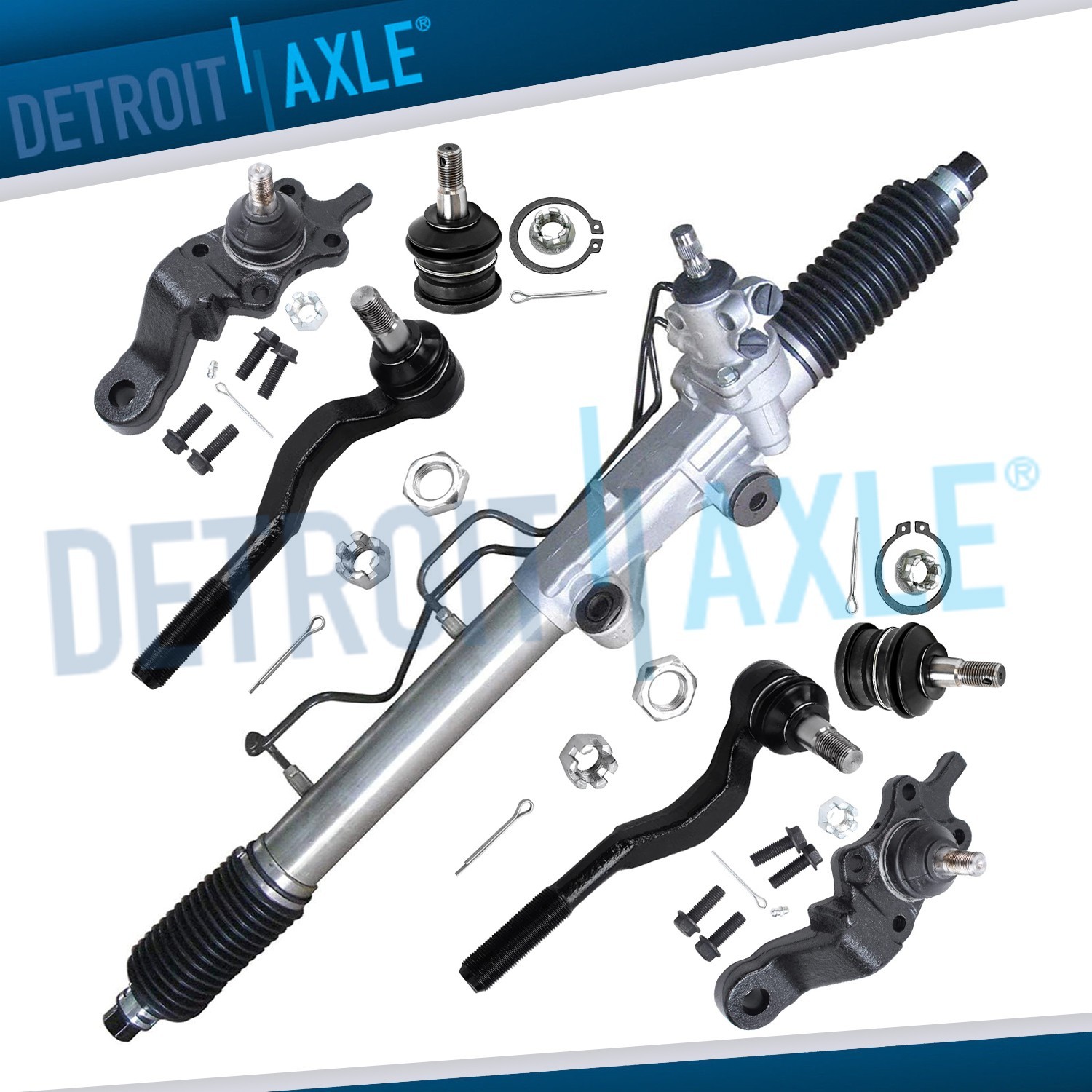 Power Steering Rack and Pinion Outer Tie Rods Kit for 1995-2004 Toyota Tacoma