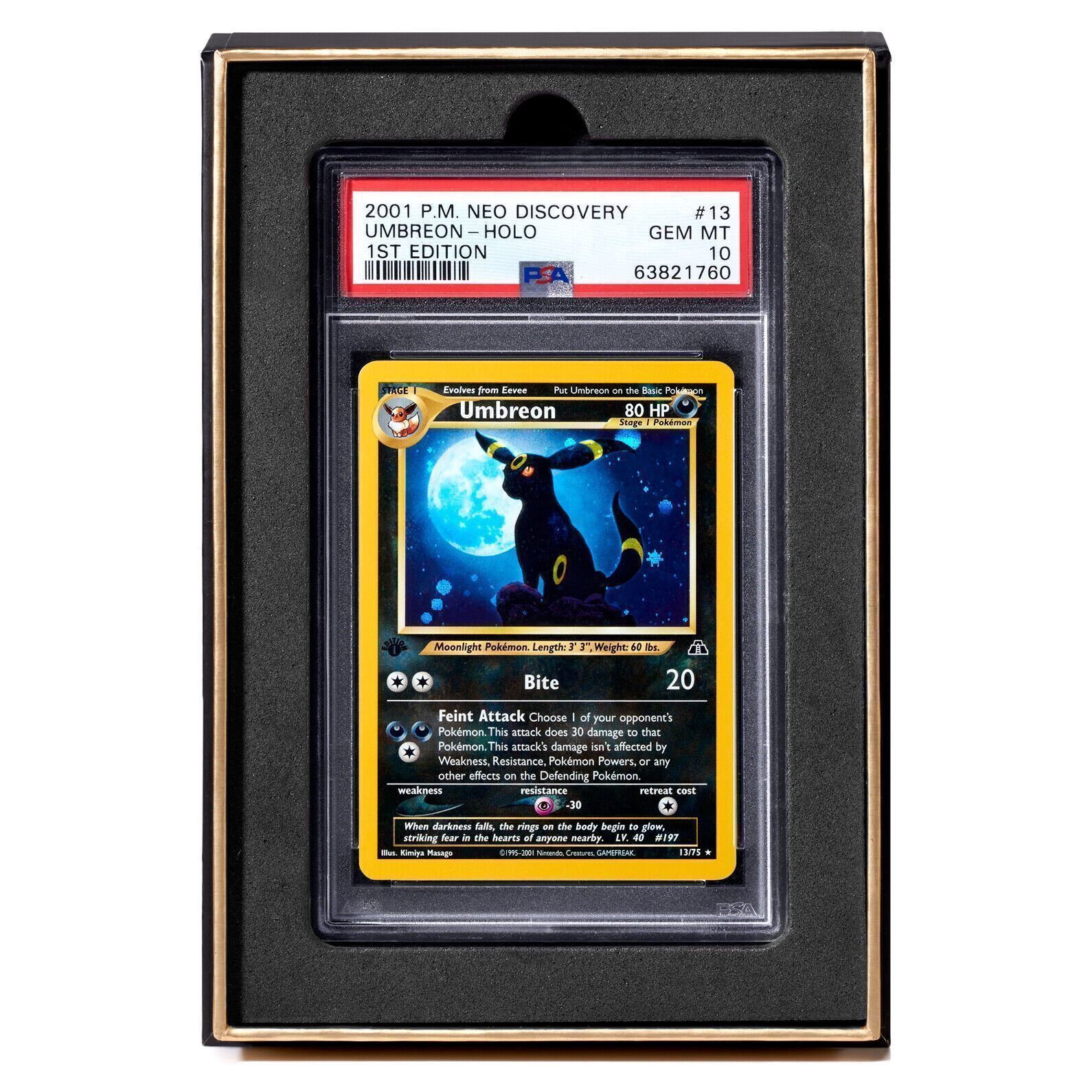 PSA-BGS-CGC Display Gift Case Gold/Blue | Graded Card Storage Box Holder | Nine