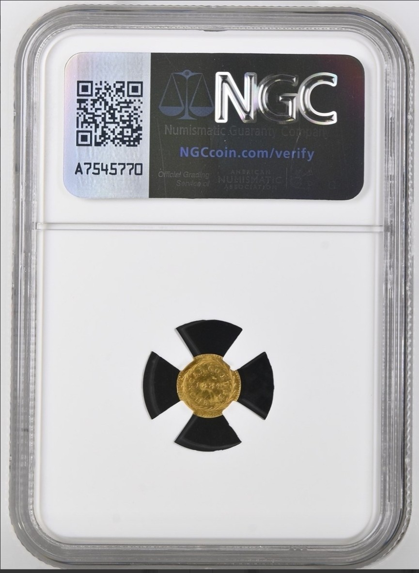 1884 Eureka Arms Of California Fractional NGC UNC