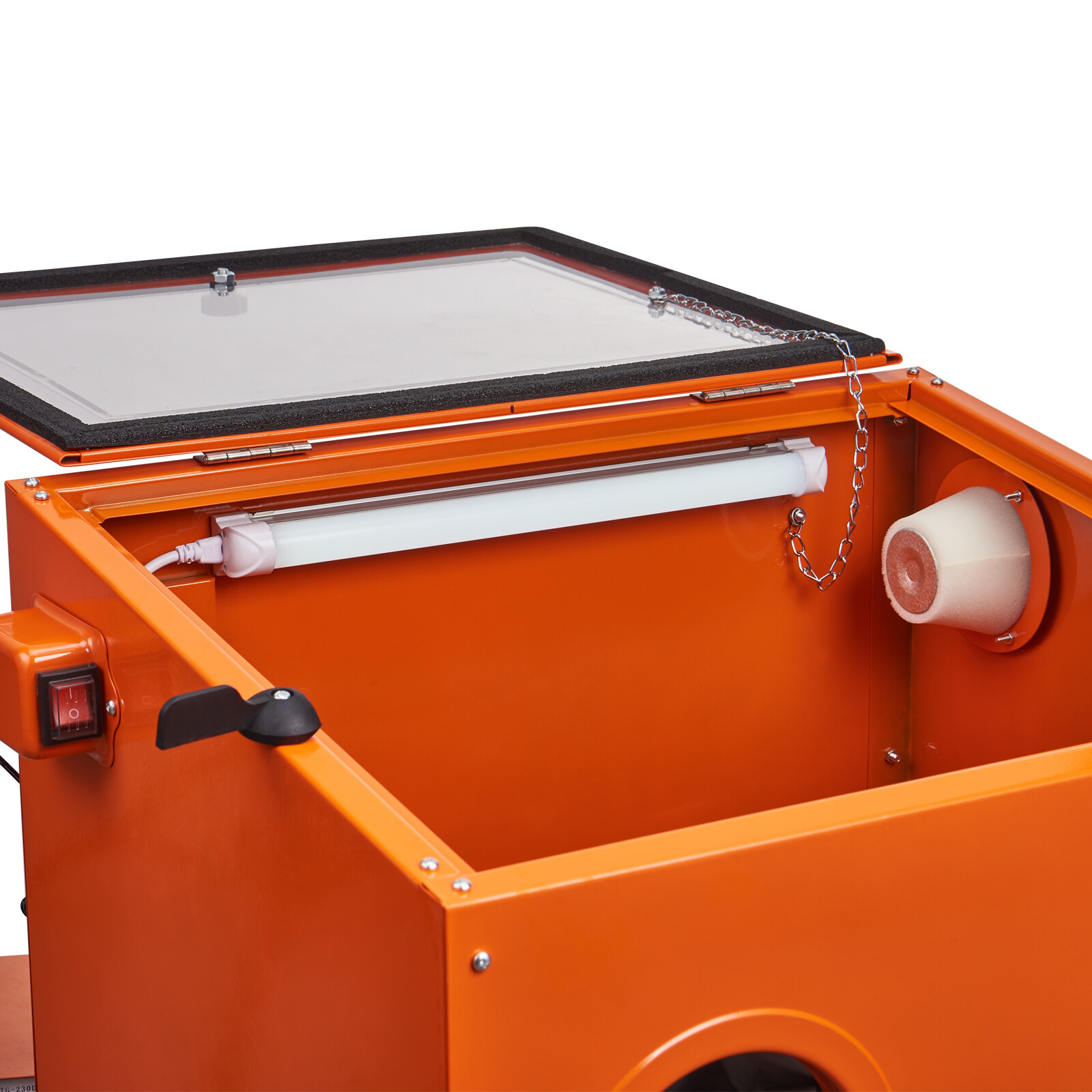 VEVOR 25 Gallon Sandblasting Cabinet Benchtop Cabinet with Blasting Gun 4 Nozzle