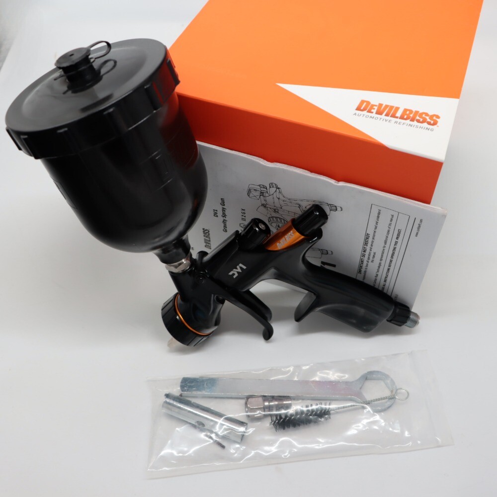 For Devilbiss DV1-B1+ 1.3mm 600ml Cup Car Basecoat Non Digital Gun Base Gun