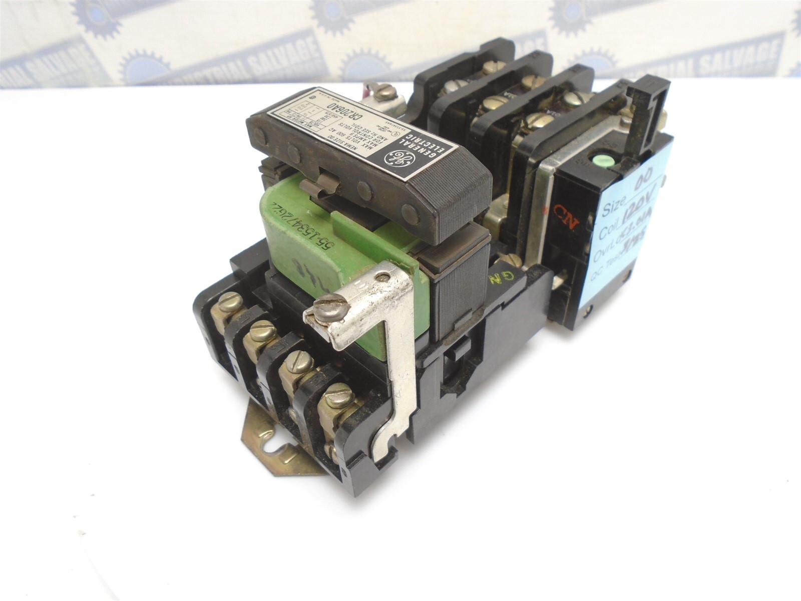 GE - CR206A0 - SIZE 00 STARTER CONTACTOR 9A - 115-575V - 1/3-2HP - 110/120V Coil