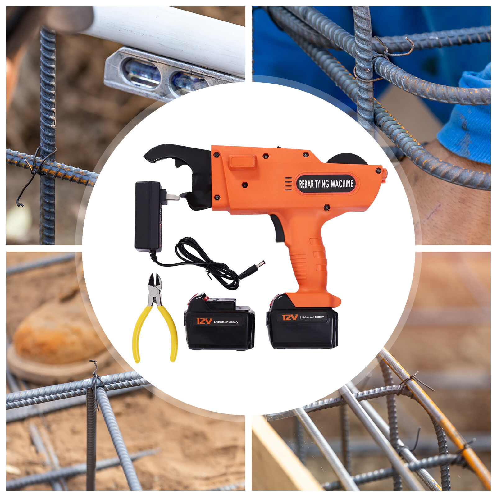 30-60mm Handheld Rebar Tier Machine Automatic Steel Bar Tying Tool JS-980