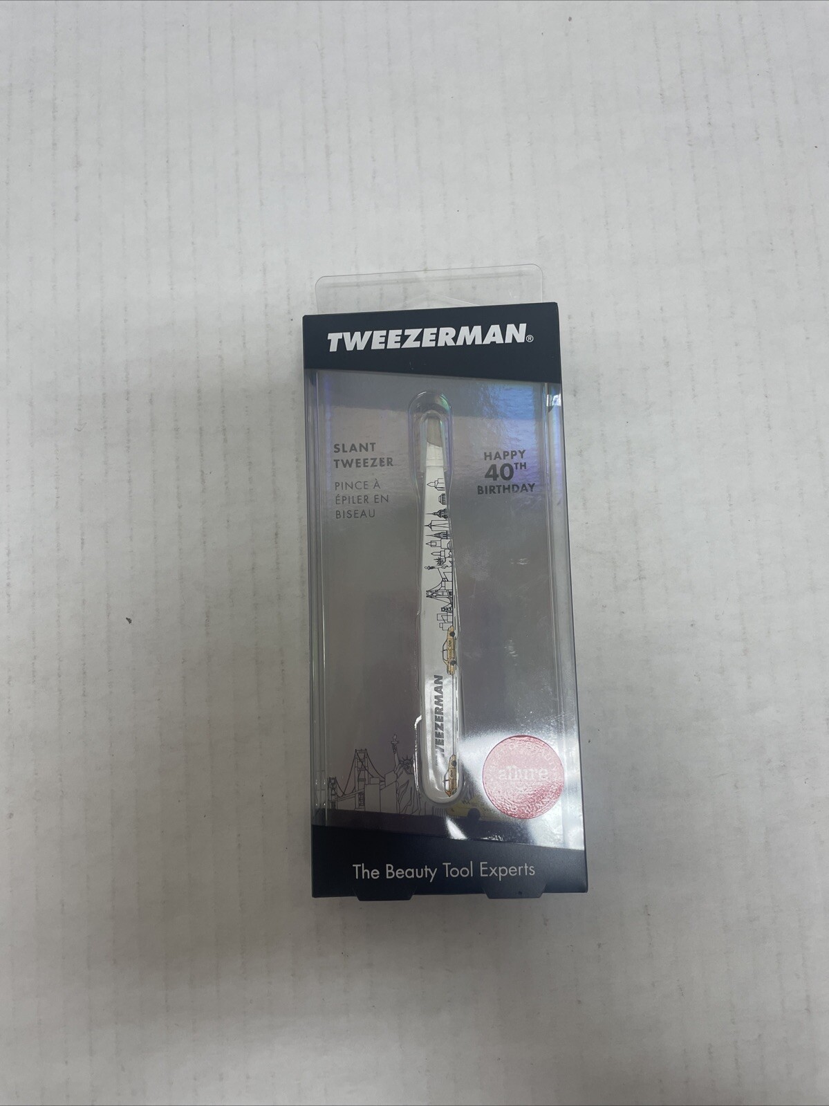 Tweezerman Slant Tweezer Happy 40th Birthday
