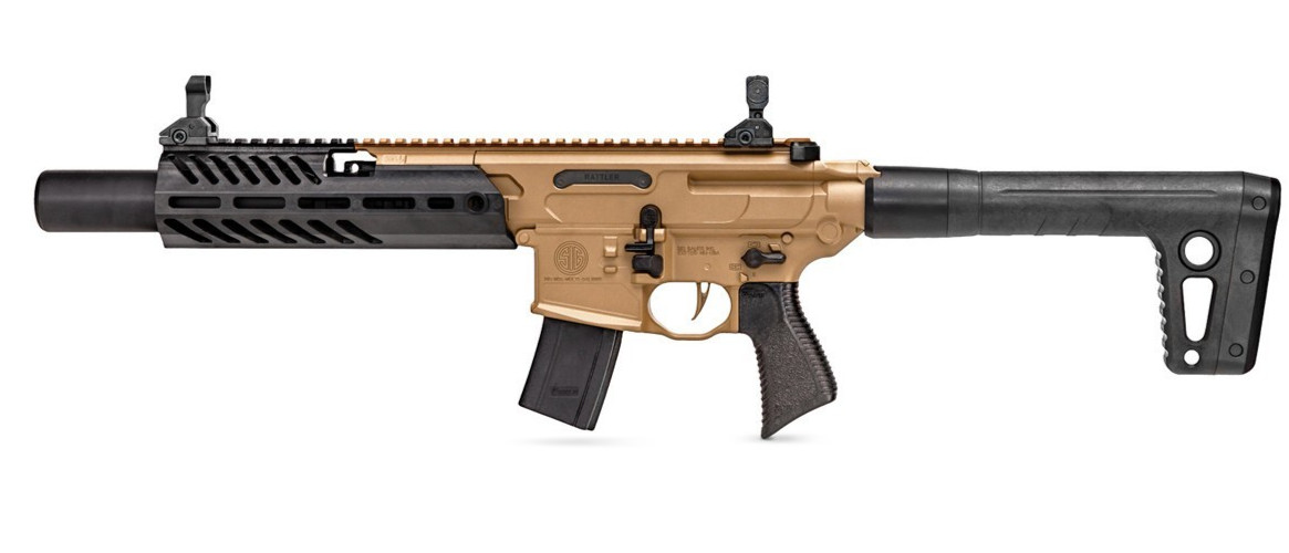 Sig Sauer MCX Canebrake .177 Cal CO2 Powered FDE/BLK Air Rifle AIR-MCX-CANEBRAKE