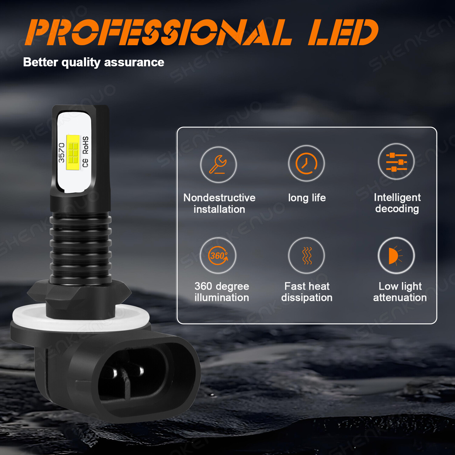 3x LED Headlight Bulbs For Polaris Sportsman 500 550 570 600 700 800 850 XP New