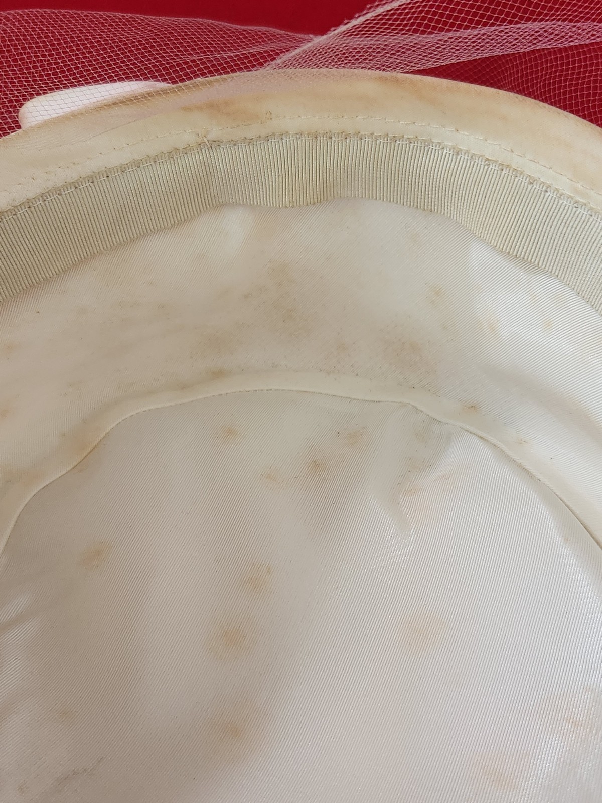 Vtg Don Anderson New York Halle Bros Union Made Woman Pillbox Floral Hat Netting