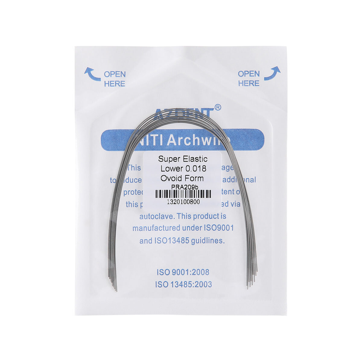 AZDENT Dental Ortho Stainless Steel/NIti Super Elastic Arch Wires Rectangular