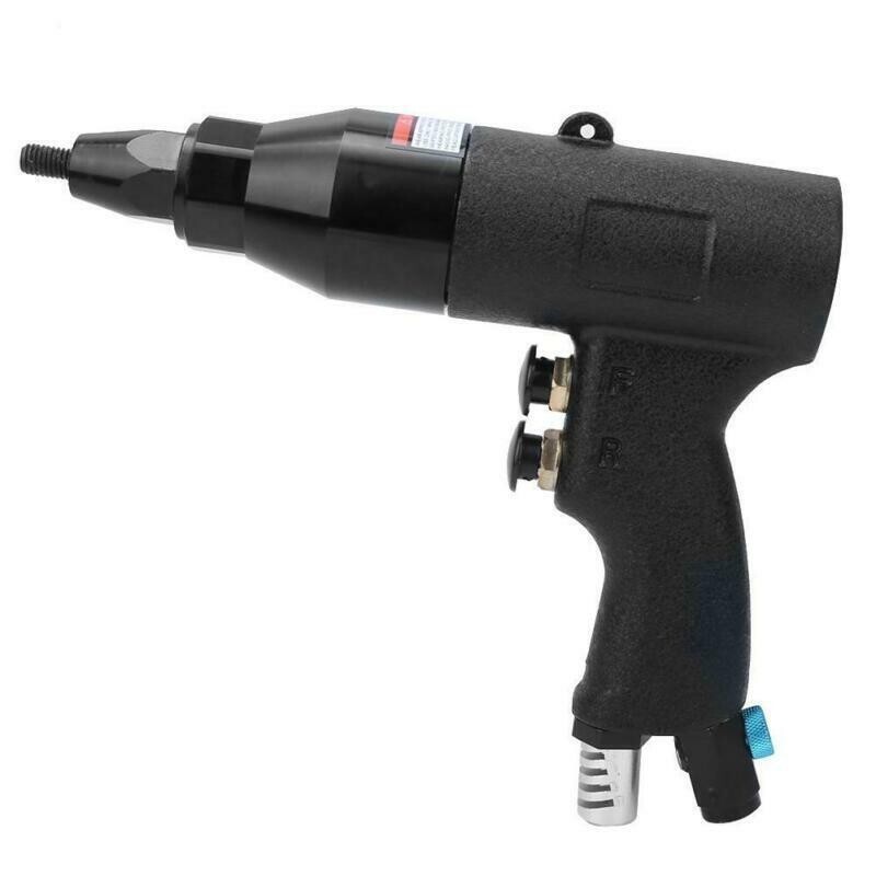 Pneumatic Rivet Nut Gun Rivnut Setting Gun Riveter Air Riveting Tool M6-M8 1/4''