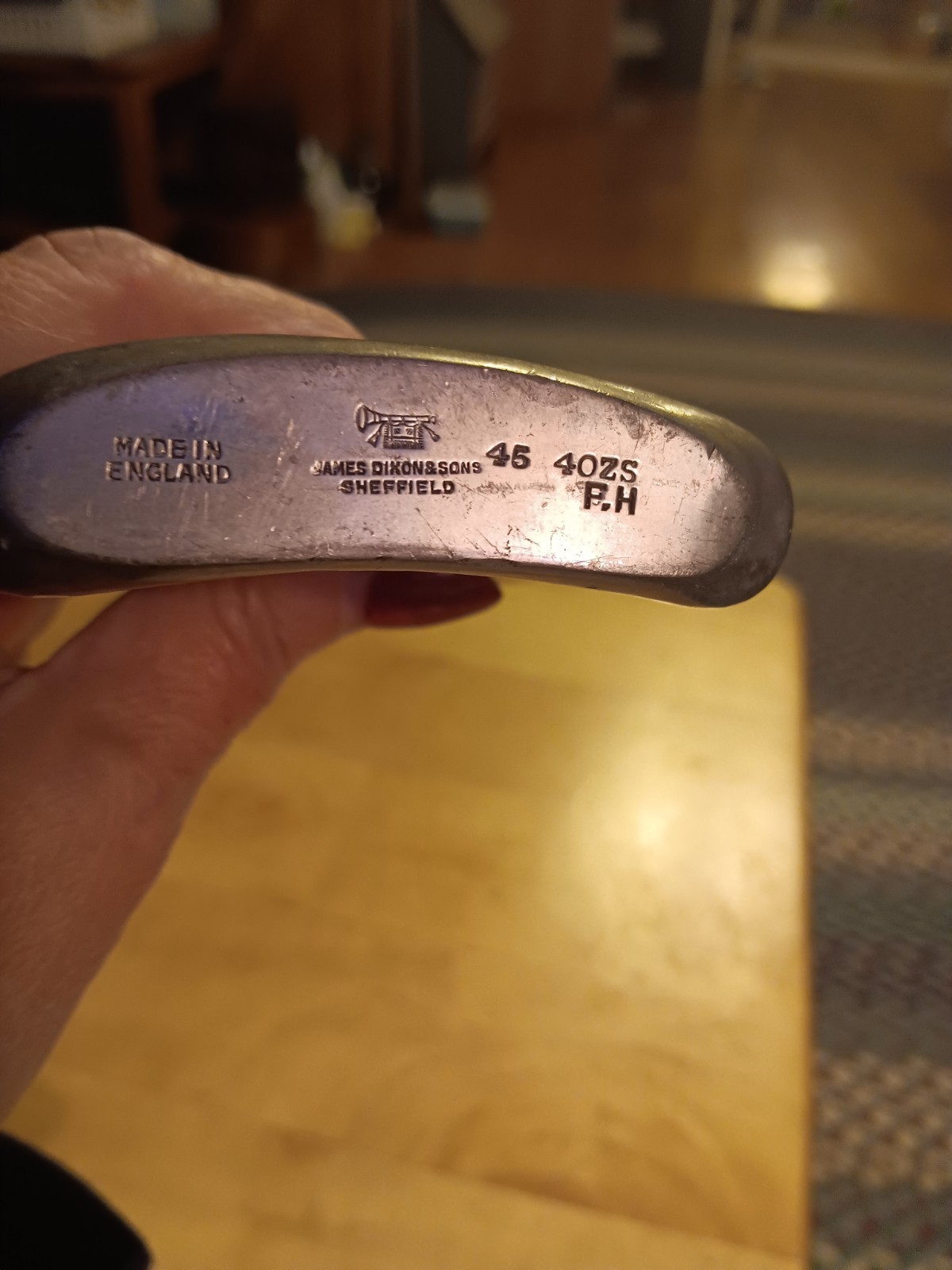 Antique James Dixon & Sons England Sheffield Flask 4oz Hammered