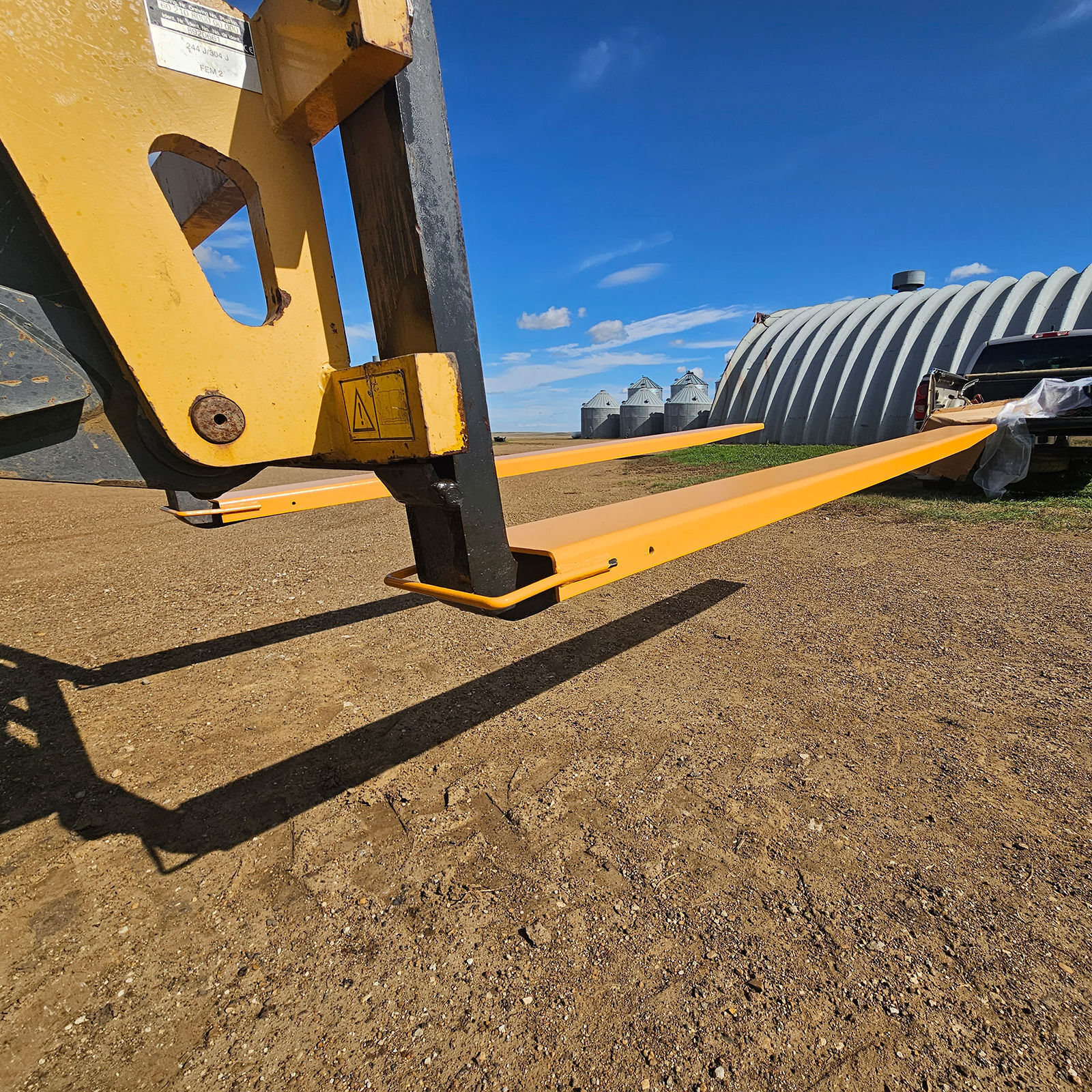 Pair 96" Length 4.5" Wide Forklift Extension Pallet Forks High Tensile Steel US