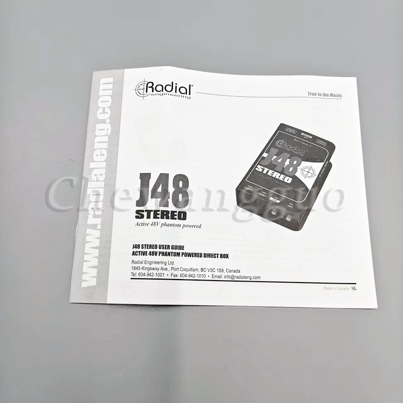 1Set Radial Engineering J48 Active 48V Phantom Powered Direct Box Free Shipping