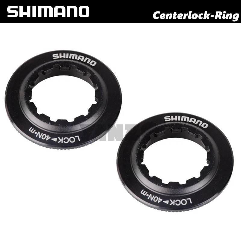 2Pcs Shimano Centerlock Disc Brake Rotor Lock Ring Black MTB ROAD MTB Fit Sram