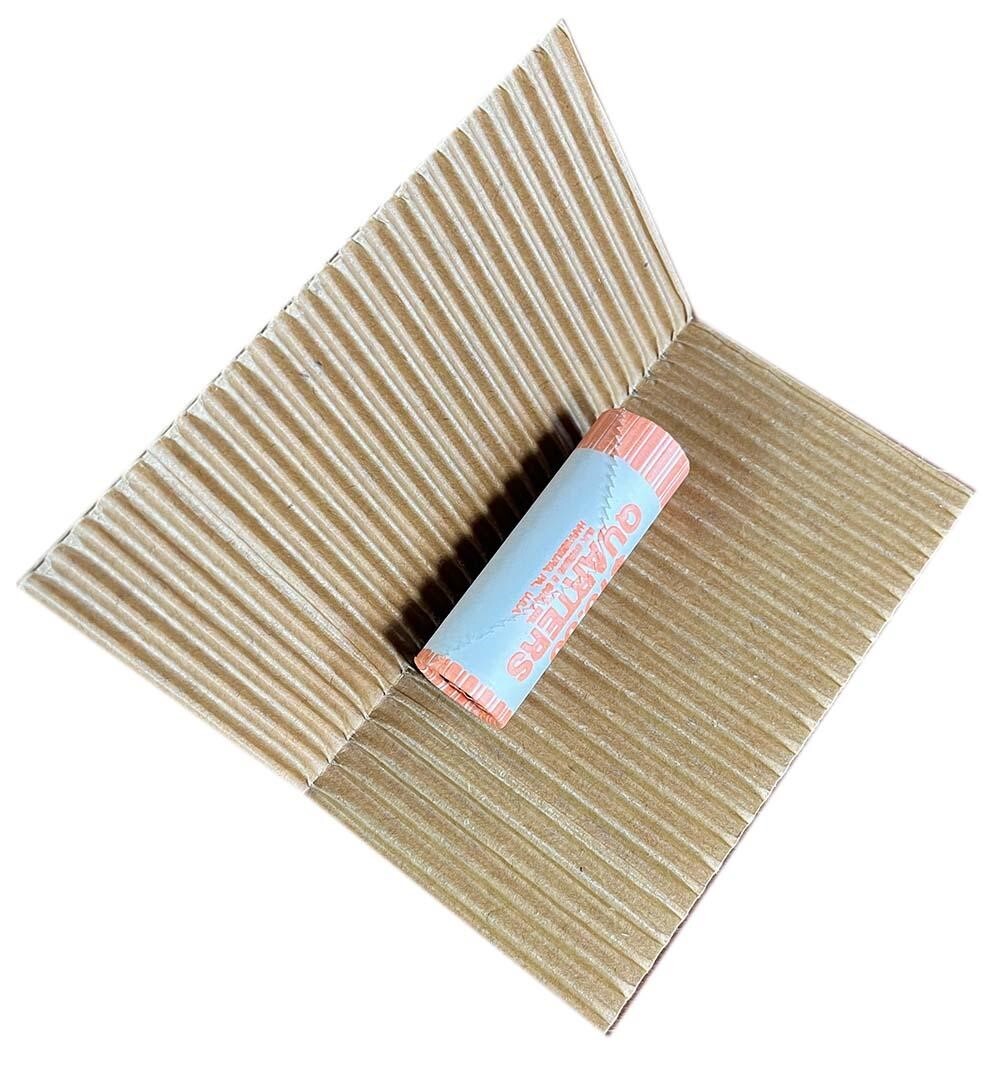 50 Adhesive Corrugated Cardboard Safety Mailers Coin Slabs / 2x2 Flips Size #6