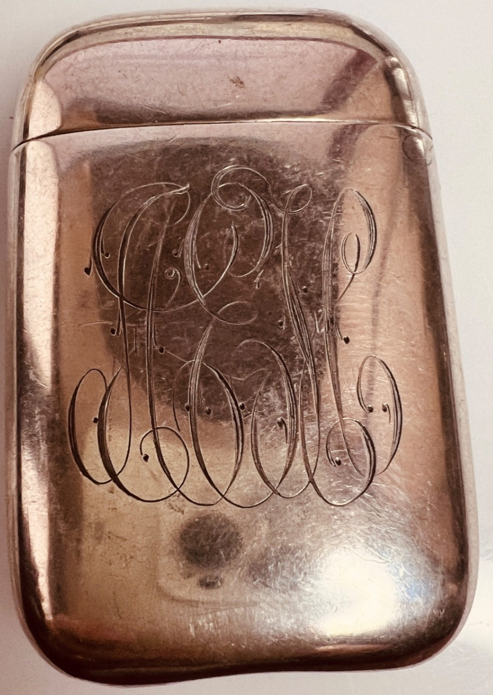 STERLING ODD FELLOWS VISTA CASE MATCH SAFE ART NOUVEAU GORGEOUS EXCELLENT NICE