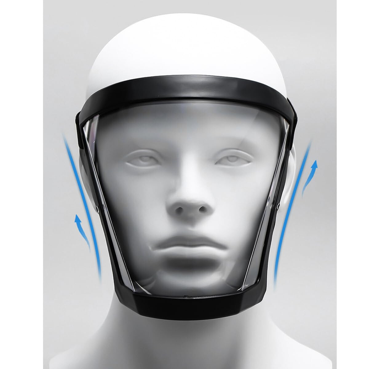 Full Face Super Protective Mask Anti-Fog Shield Safety Transparent Head Cover US