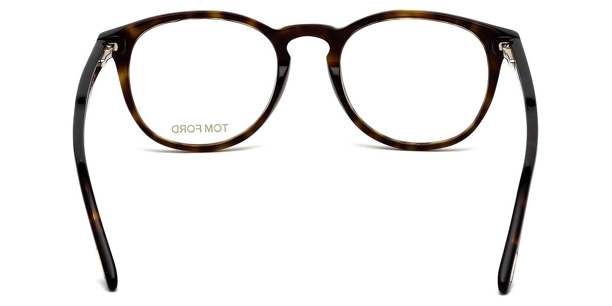 New Tom Ford Unisex Round Eyeglasses FT5401 052 Dark Havana 51mm