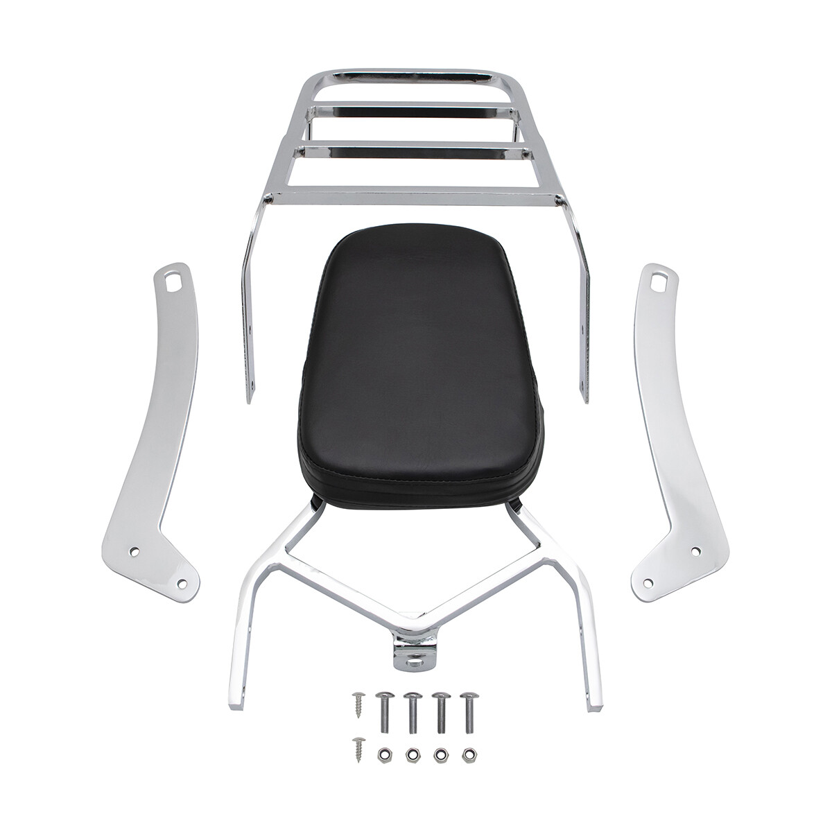 For Yamaha Virago XV125 XV250 VStar 250 Route 66 Backrest Sissy Bar Luggage Rack