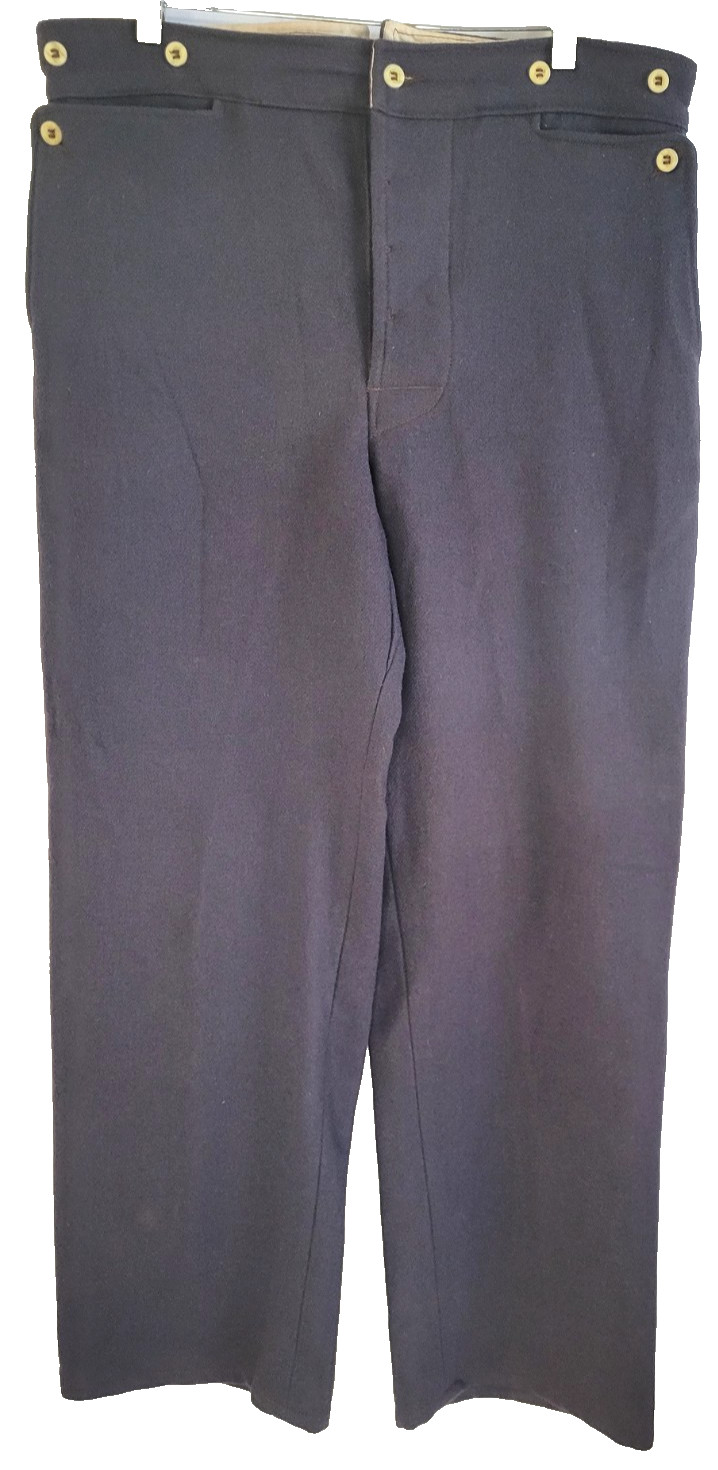 Pants Trousers Mens 36WX31L C&D Jarnagin Western Style Dk Gray Reenactment