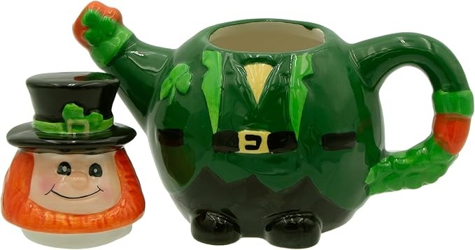 Radiant Treasures Ceramic Leprechaun 16oz Teapot