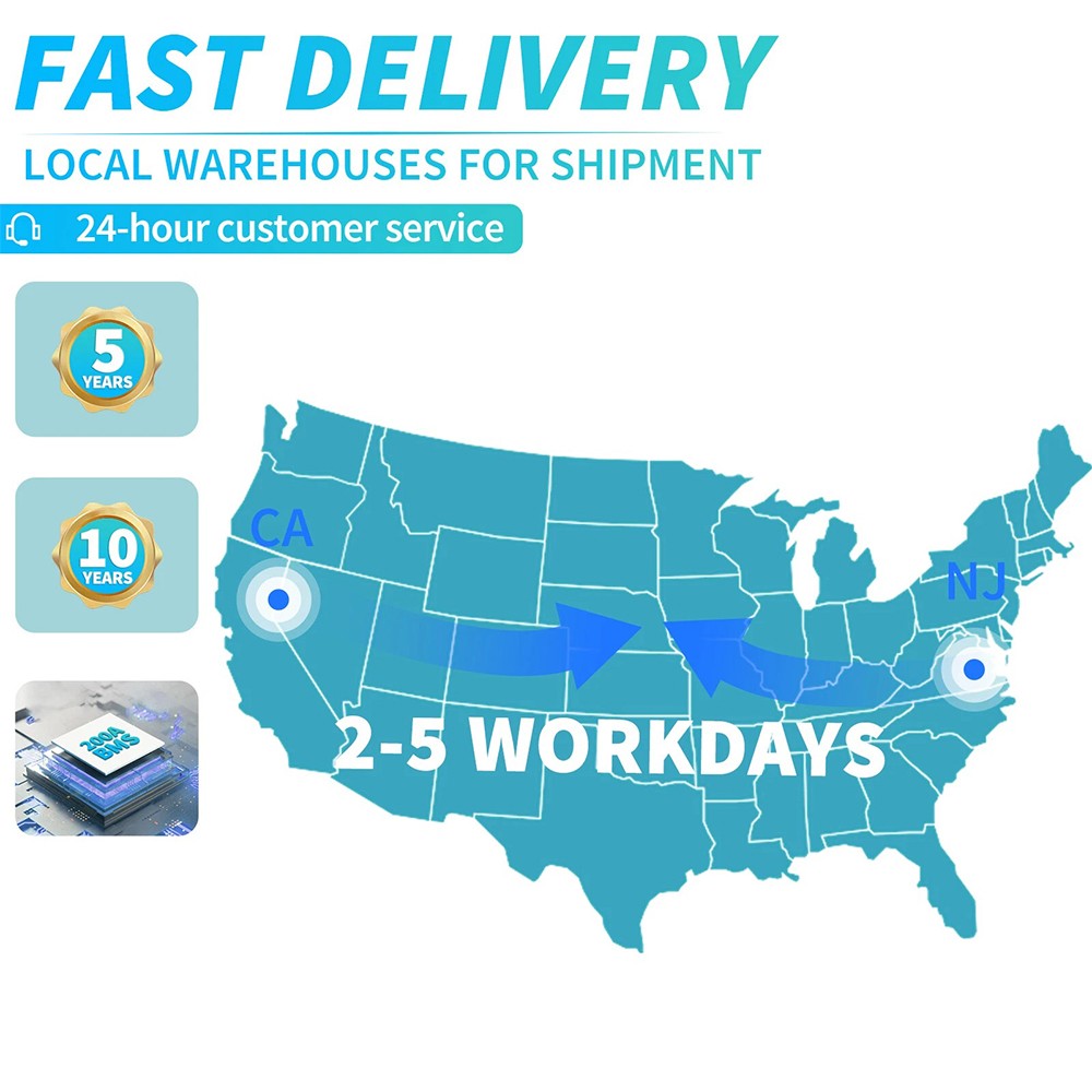200Ah 12V LiFePO4 Lithium Battery Built-in BMS for RV Marine Off-Grid Solar