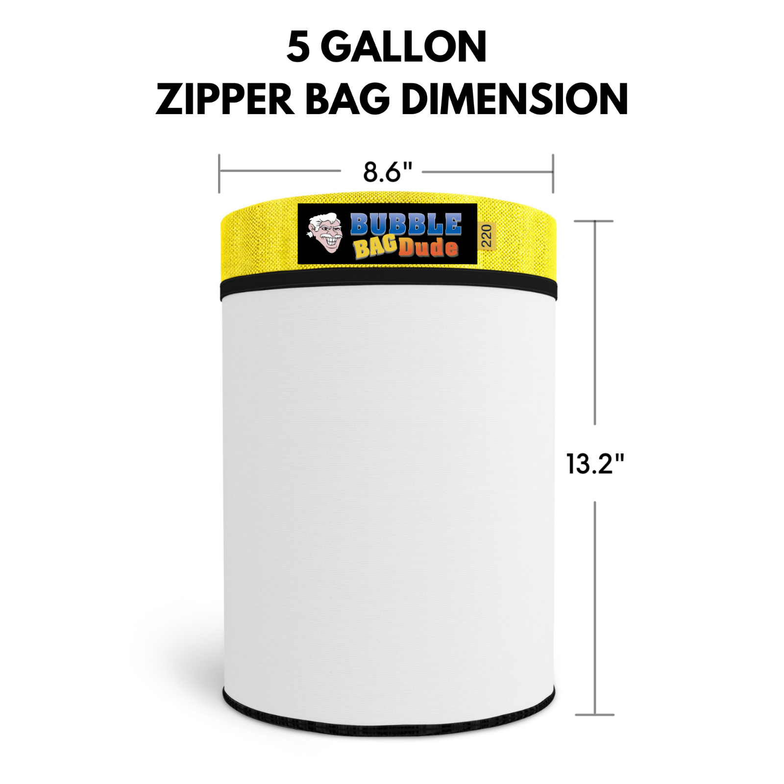 BUBBLEBAGDUDE Bubble Machine 5 Gallon with 5 Gallon Zipper Bag Bubble Hash Bags