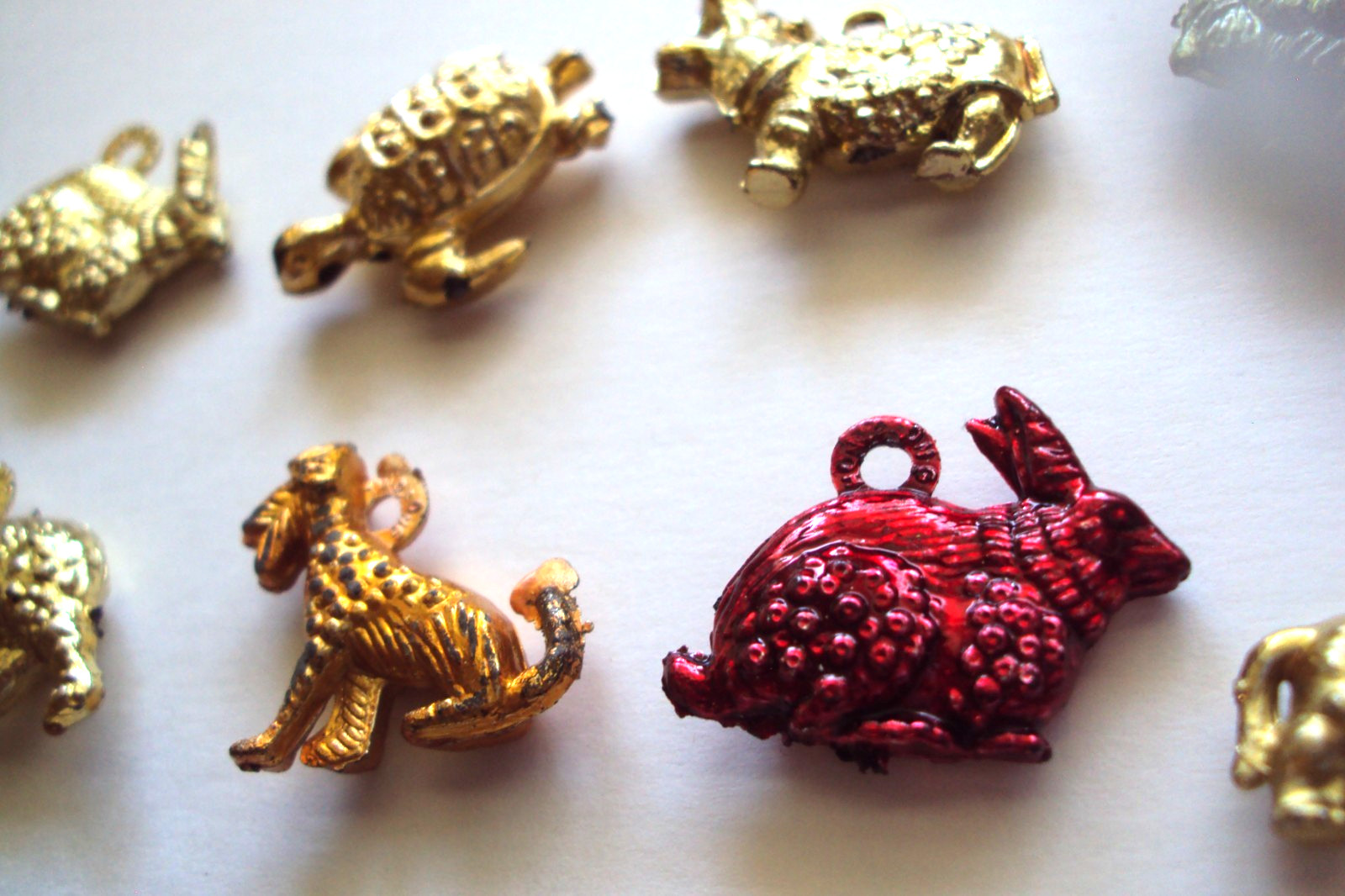 Vtg Gumball Charm Cracker Jack 60's HK LOT EPPY Charms Vending machine prize