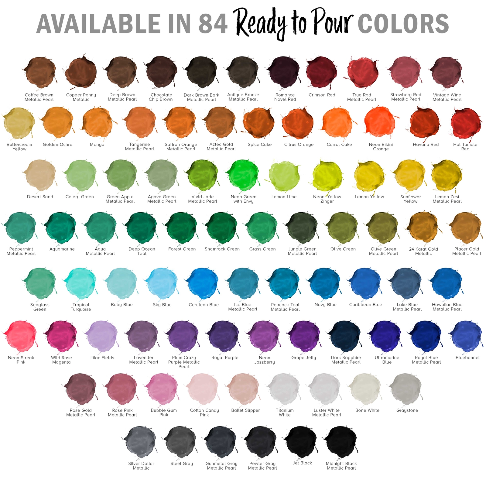 Pouring Masters Jungle Green Metallic Pearl 8oz Bottle Water-Based Acrylic Paint