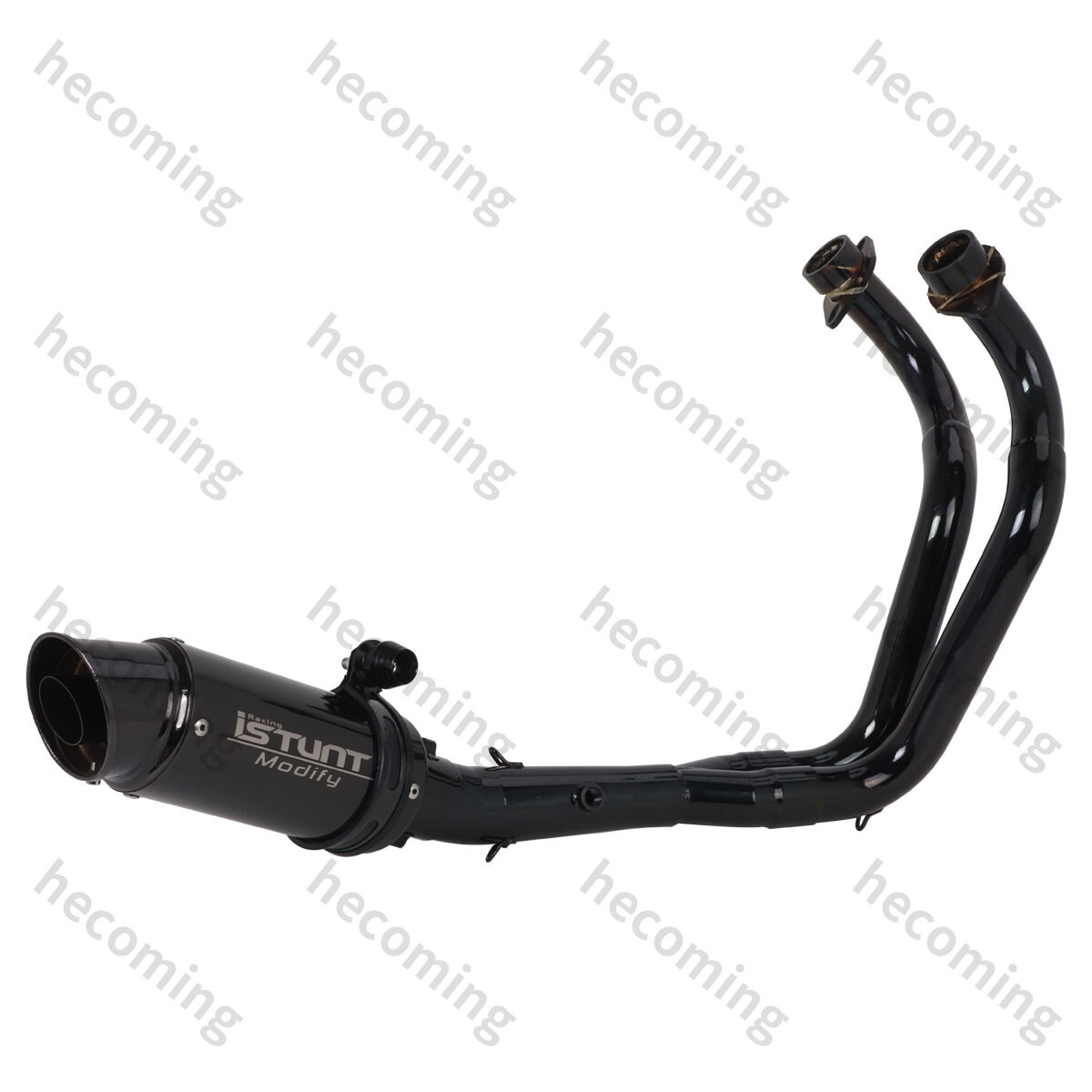 Full Motorcycle Exhaust System Baffle Muffler For Yamaha MT07 FZ07 R7 2022-2023