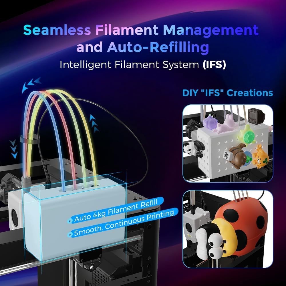 FLASHFORGE AD5X Multi-Color 3D Printer CoreXY 600mm/s High-Speed Auto Refill