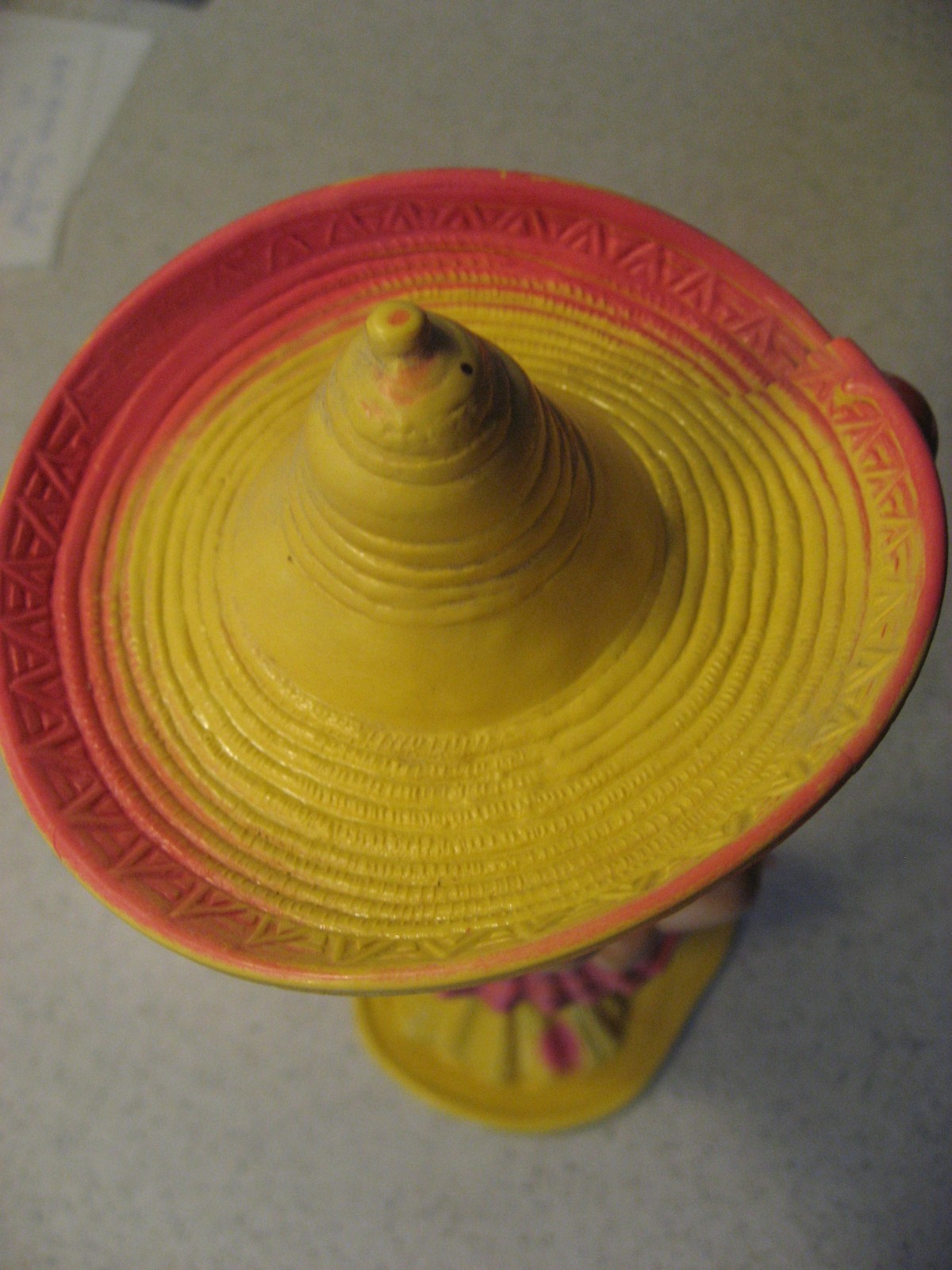 Vtg Irwin Toys Celluloid Dancing Senorita Wind-Up Toy - Not Working