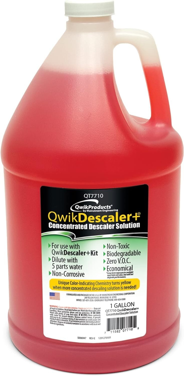 QwikDescaler + Cleaner Water Descaler Solution Tankless Water Heater - 1 Gallon
