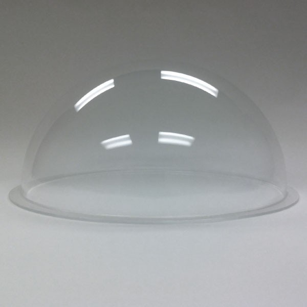 Clear Acrylic Dome 24-Inch Plastic Hemisphere with 1-Inch Flange