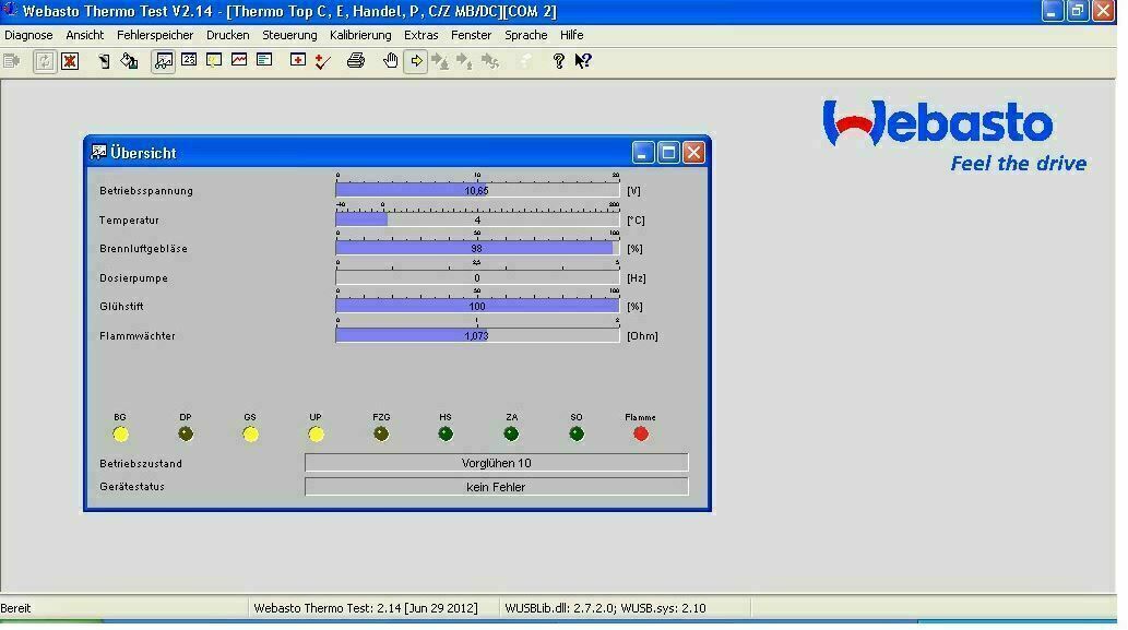 Neu USB Diagnosegerät Interface für Webasto Thermo Test Standheizung Zuheizer