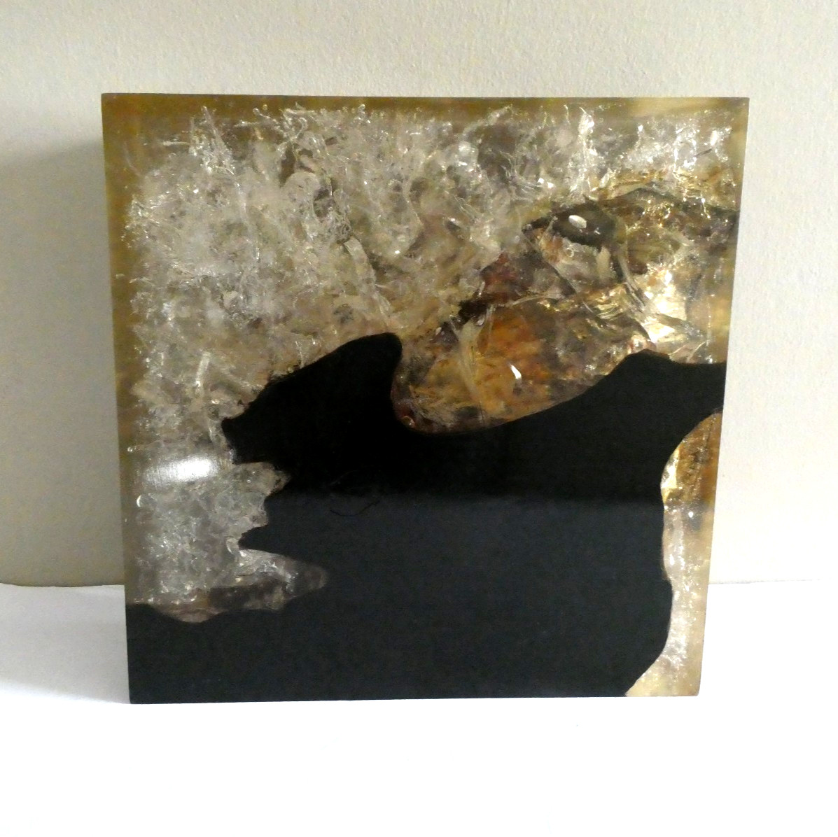 Andrianna Shamaris Cracked Resin Slab Collection 12x12x4 inches