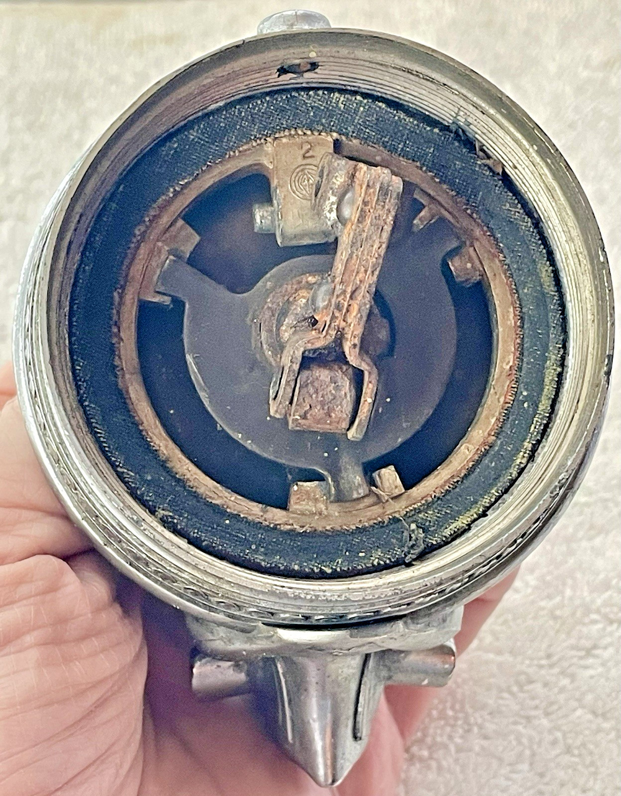 1929-1930 Chevrolet Winged Viking Aviator Radiator Cap Hood Ornament Art Deco