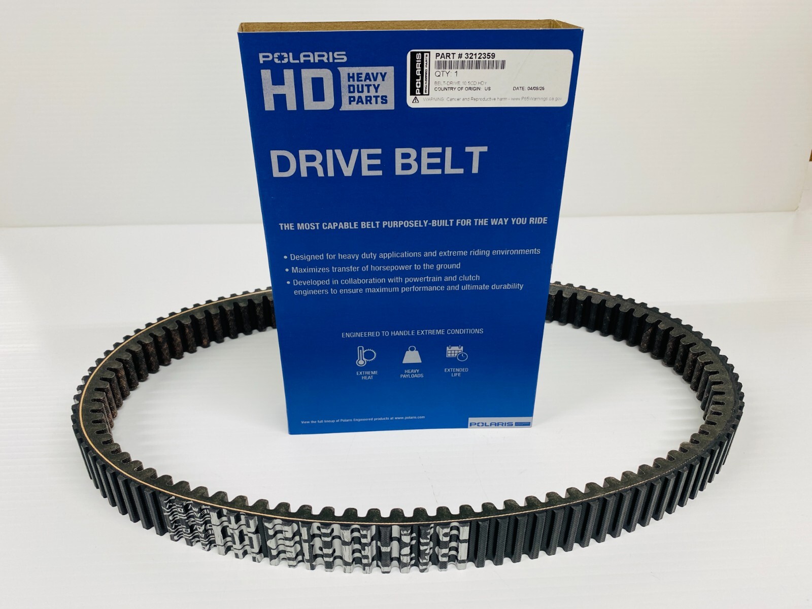 Polaris Heavy Duty Drive Belt - OEM Polaris 3212359 - RZR XP 1000, Ranger XP 900